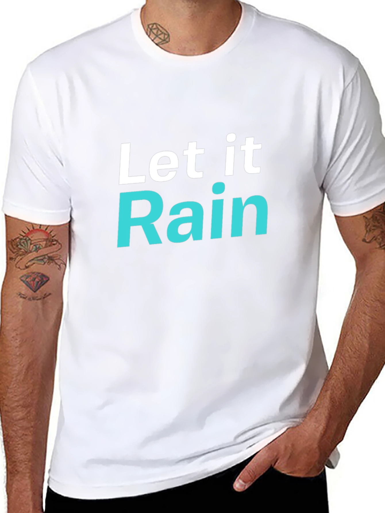 Let it Rain Graphic T-Shirt - Trendy Tee
