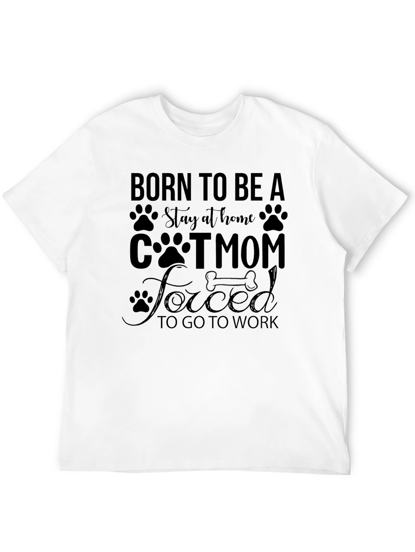 Born to Be a Cat Mom T-Shirt