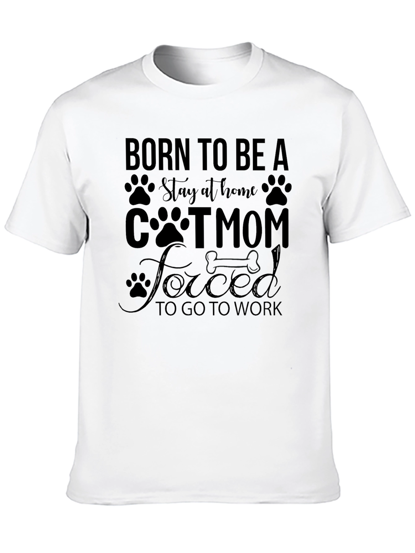 Born to Be a Cat Mom T-Shirt
