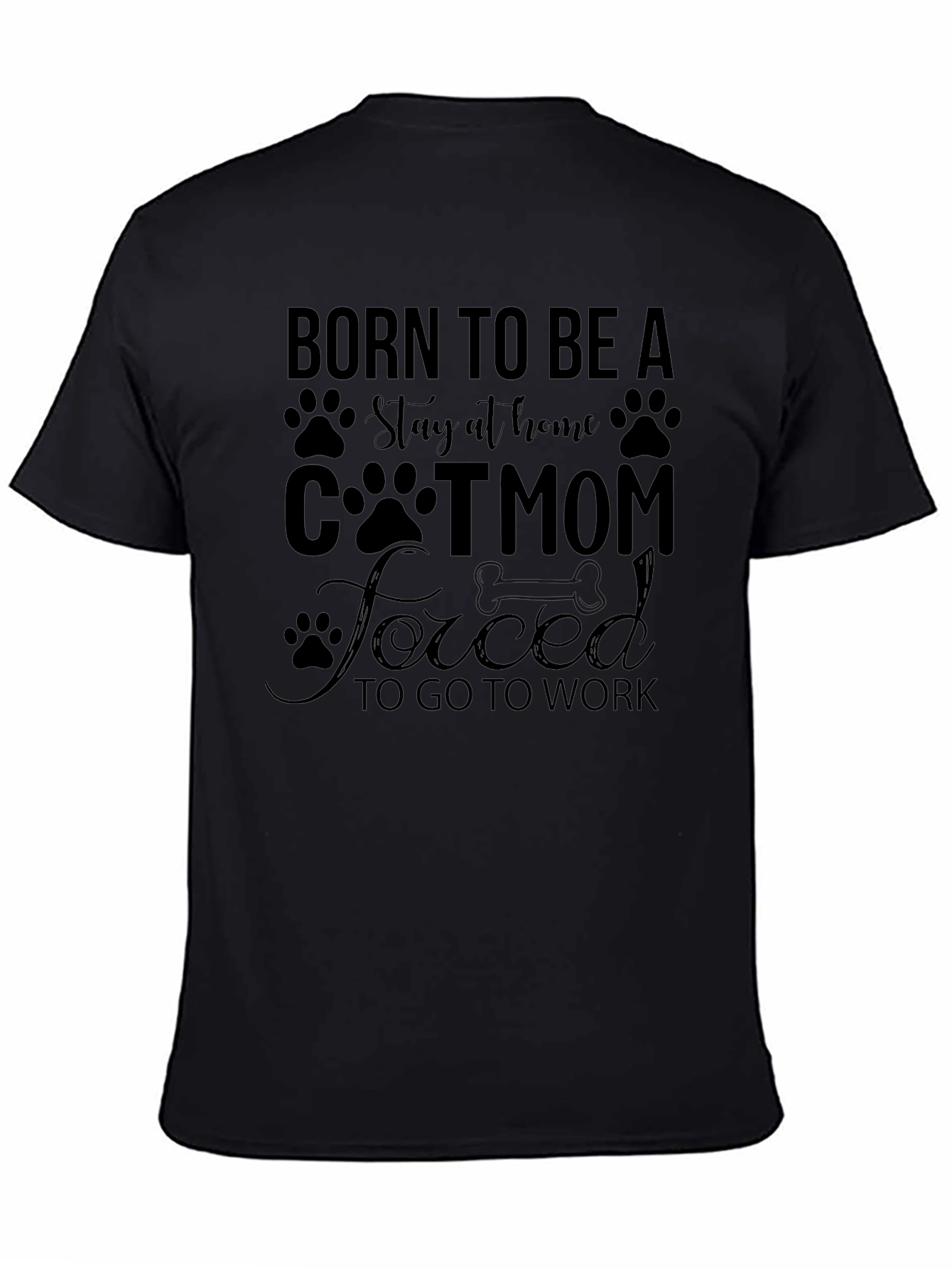 Born to Be a Cat Mom T-Shirt