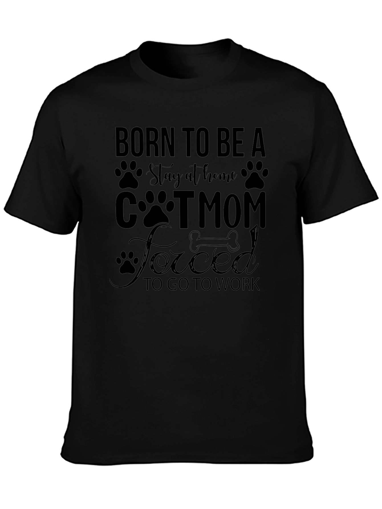 Born to Be a Cat Mom T-Shirt