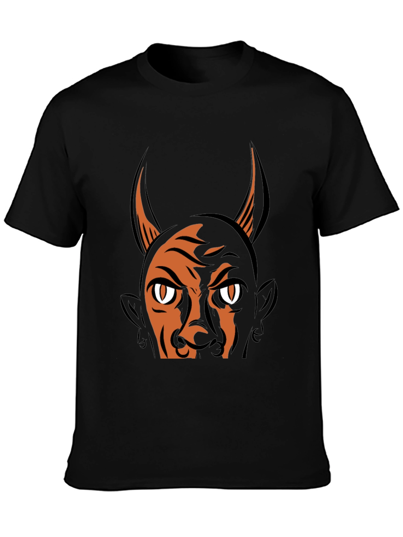 Devil Graphic Print T-Shirt - Halloween Ready