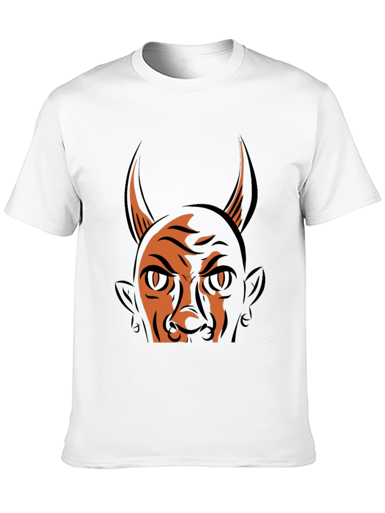 Devil Graphic Print T-Shirt - Halloween Ready