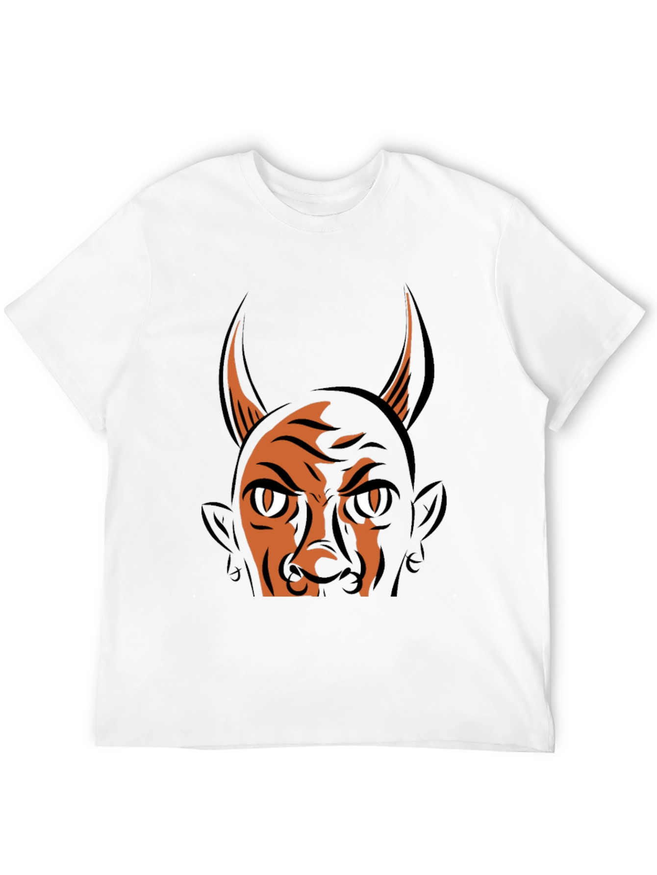 Devil Graphic Print T-Shirt - Halloween Ready