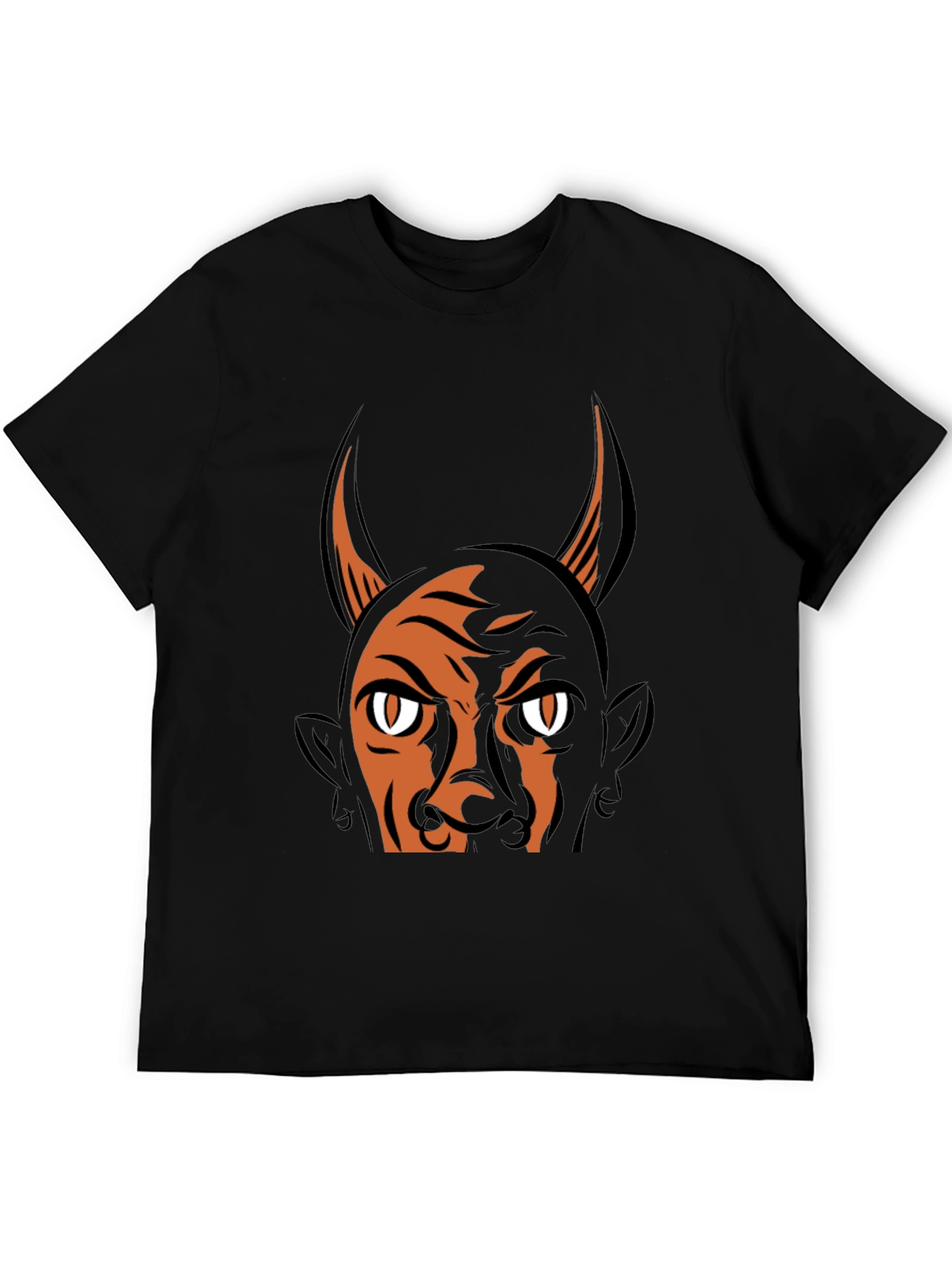 Devil Graphic Print T-Shirt - Halloween Ready