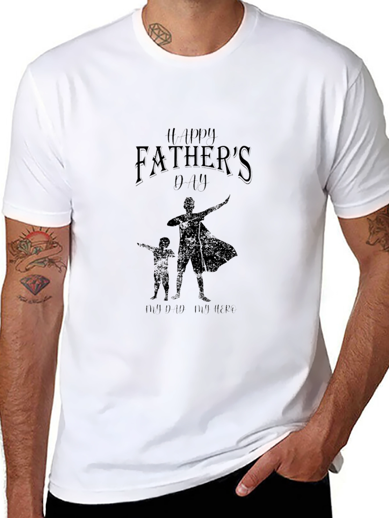 Happy Fathers Day T-Shirt Super Dad