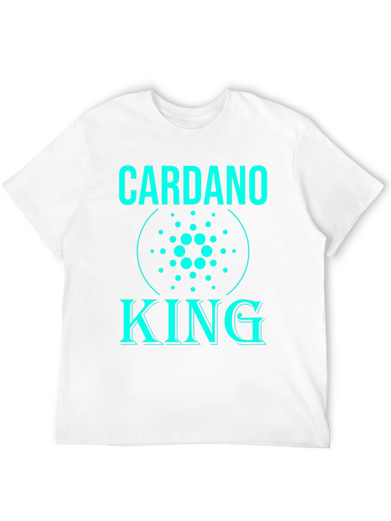 Cardano King Black T-Shirt - Crypto Fan Apparel