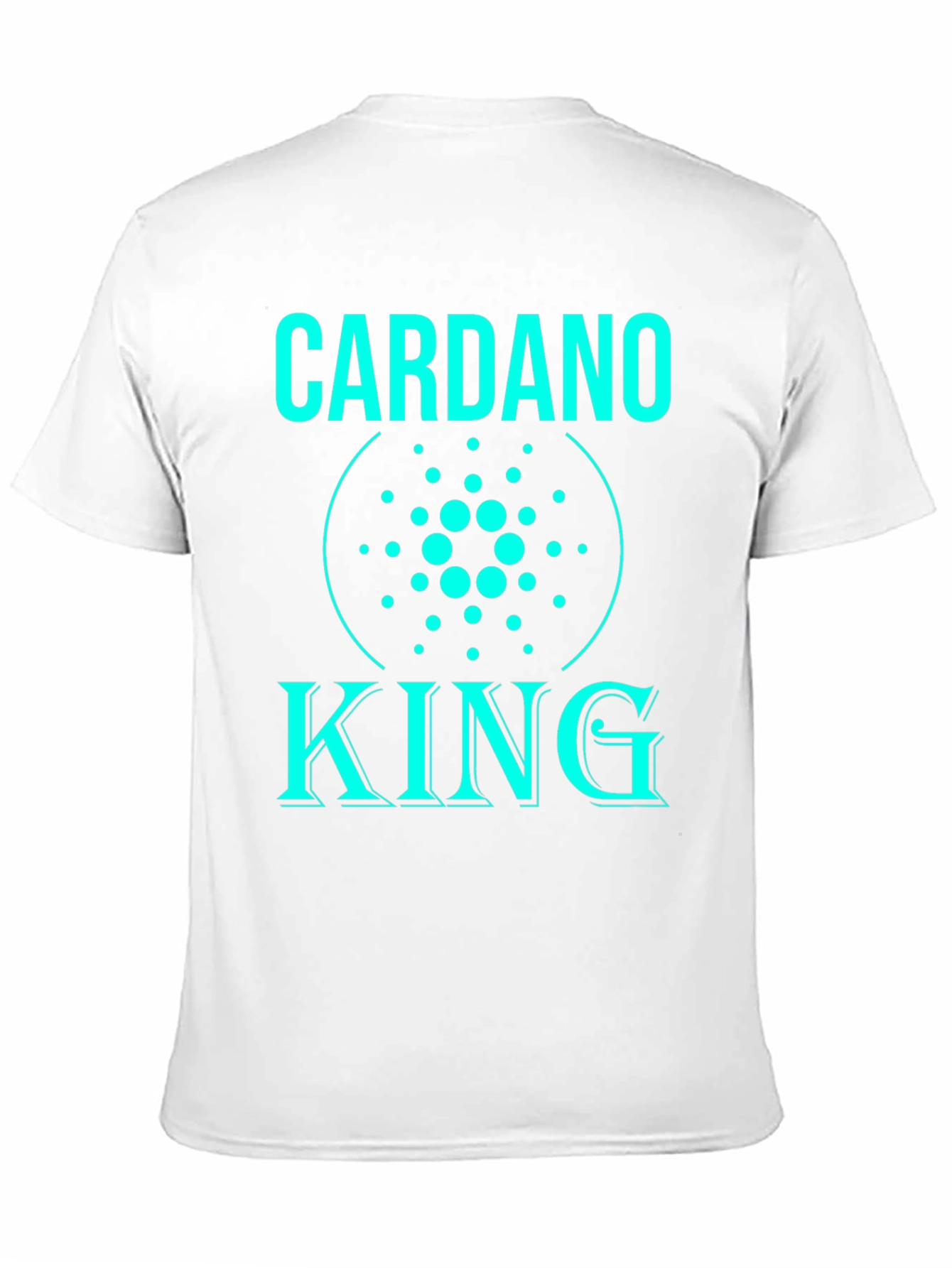 Cardano King Black T-Shirt - Crypto Fan Apparel