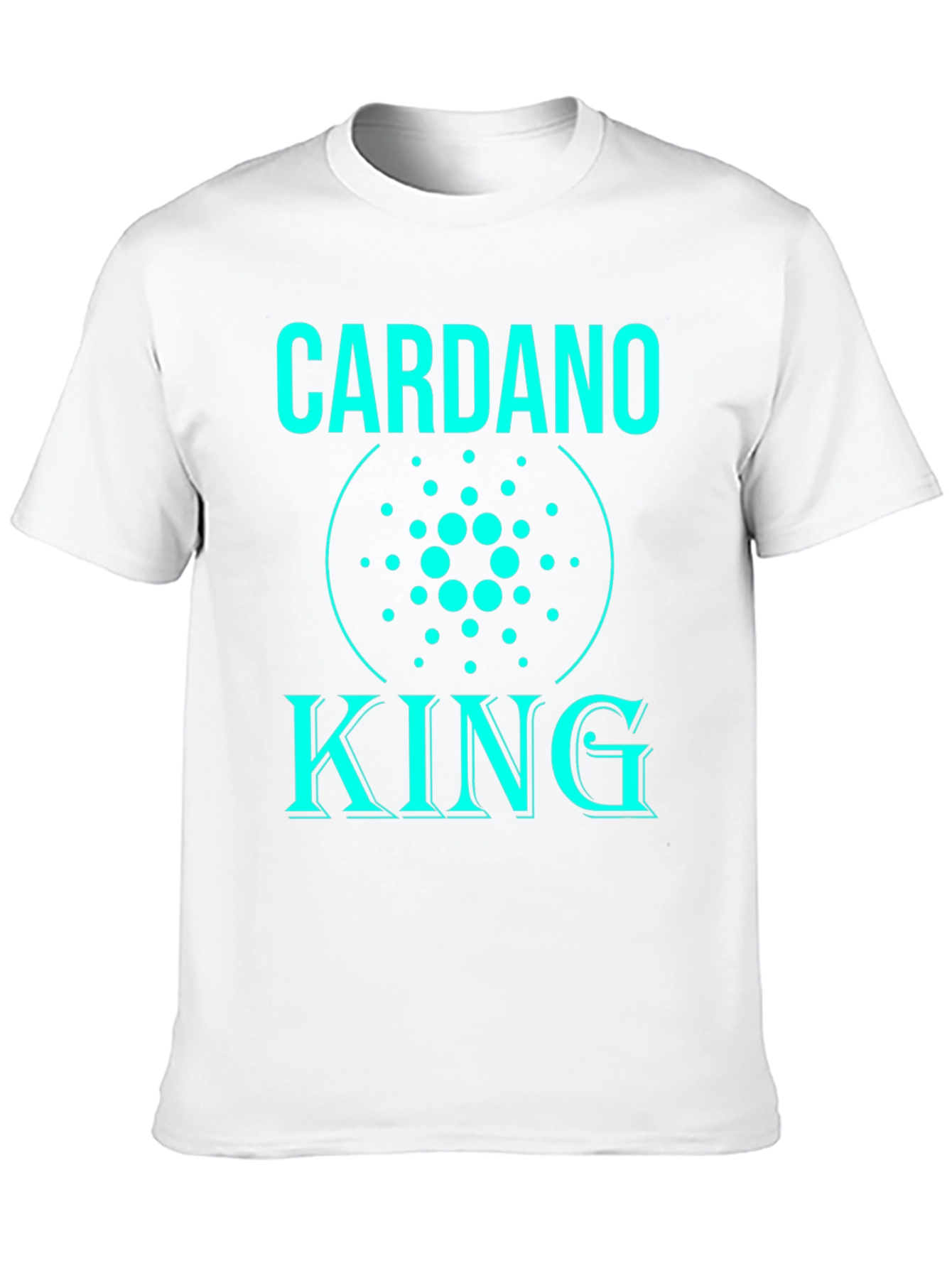 Cardano King Black T-Shirt - Crypto Fan Apparel