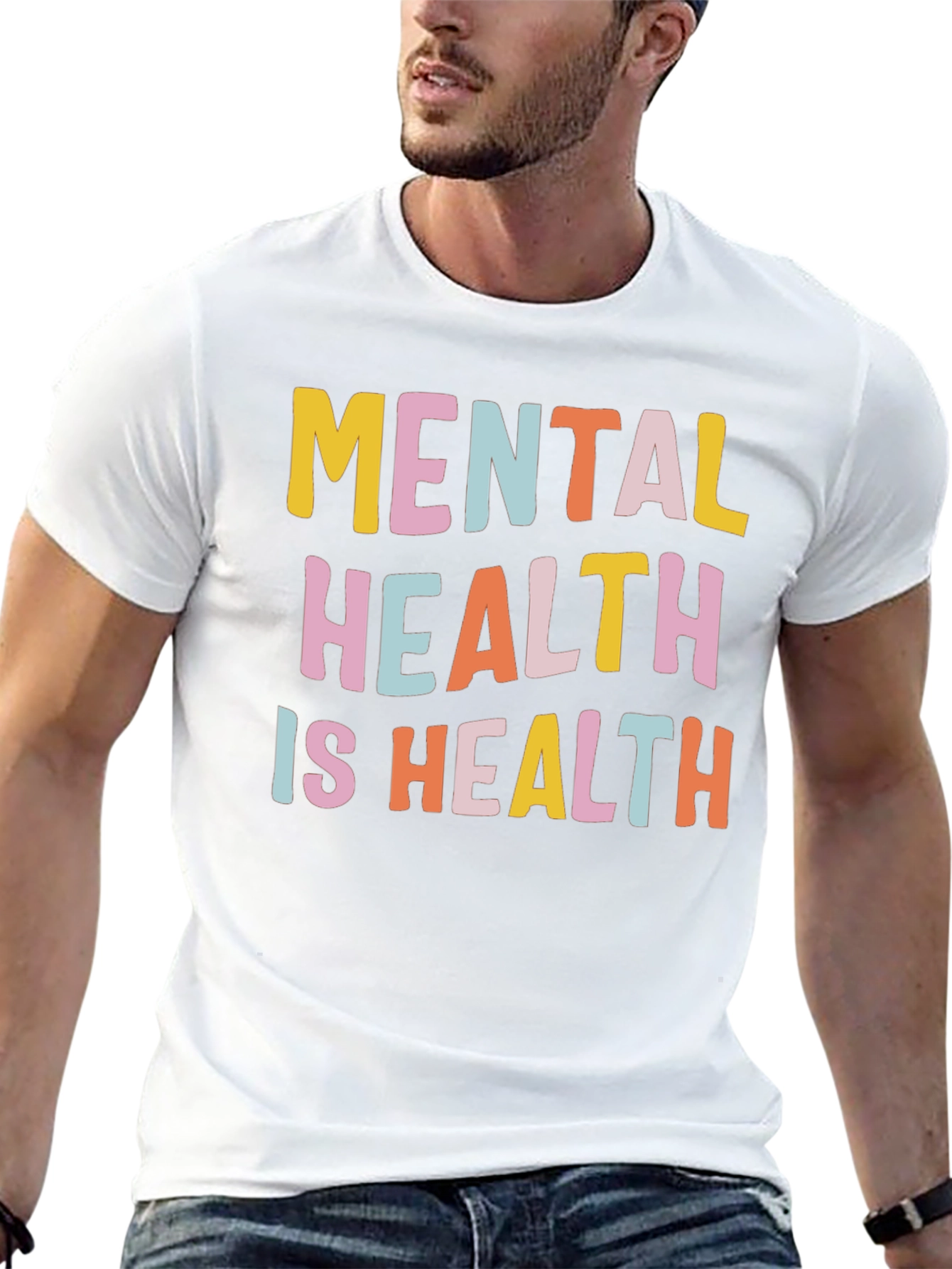 Mental Health Is Health Graphic Tee - Black