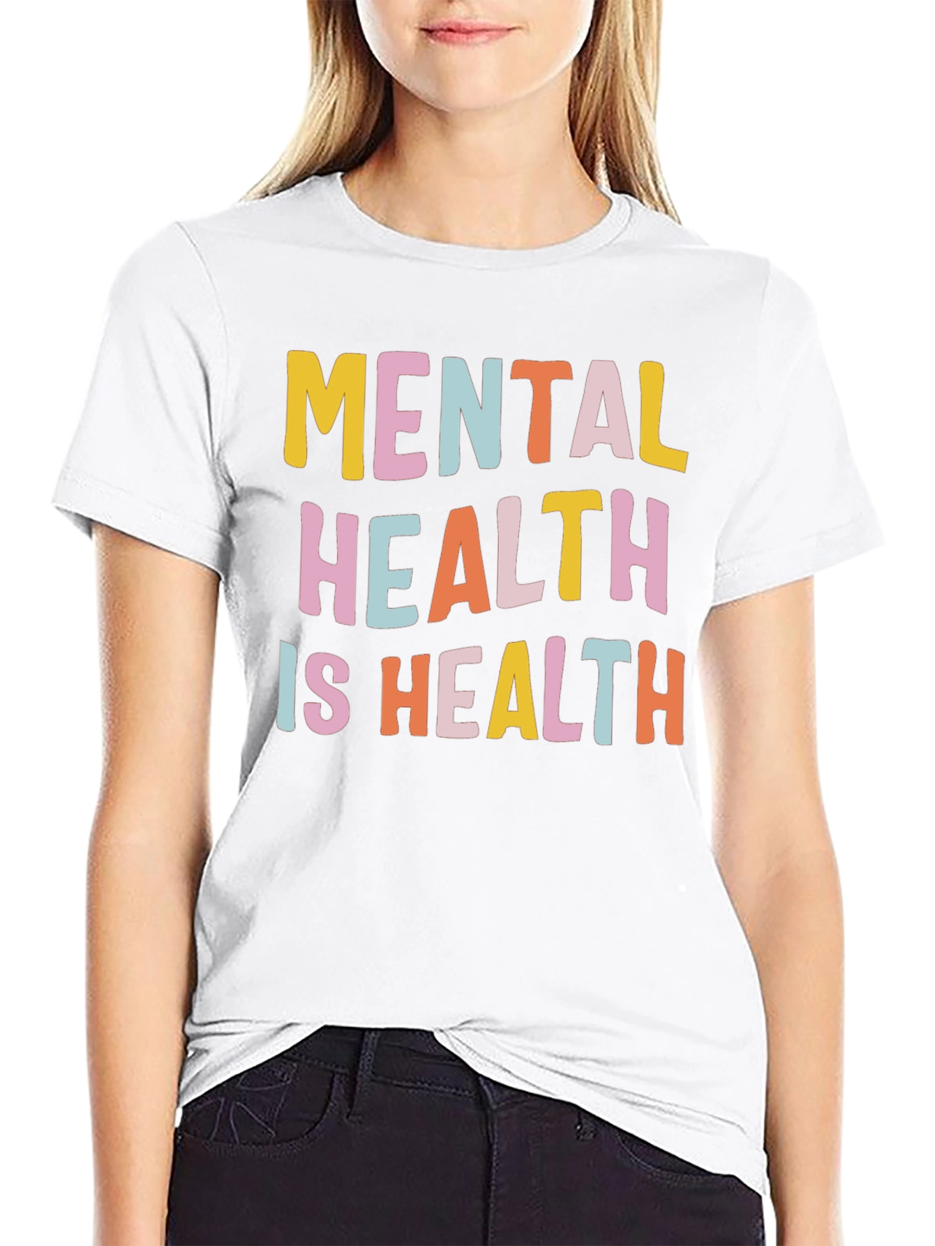 Mental Health Is Health Graphic Tee - Black