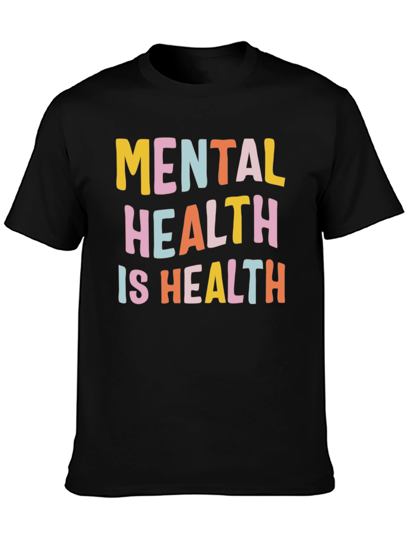 Mental Health Is Health Graphic Tee - Black