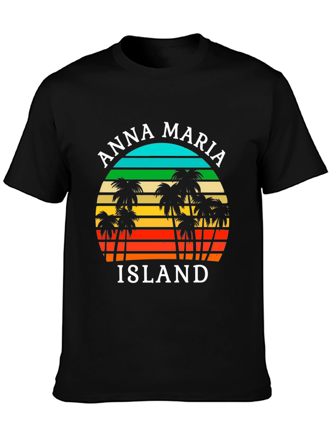Anna Maria Island T-Shirt Retro Palm Tree Design