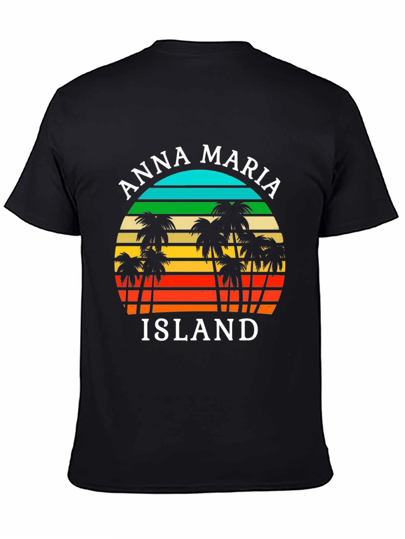 Anna Maria Island T-Shirt Retro Palm Tree Design