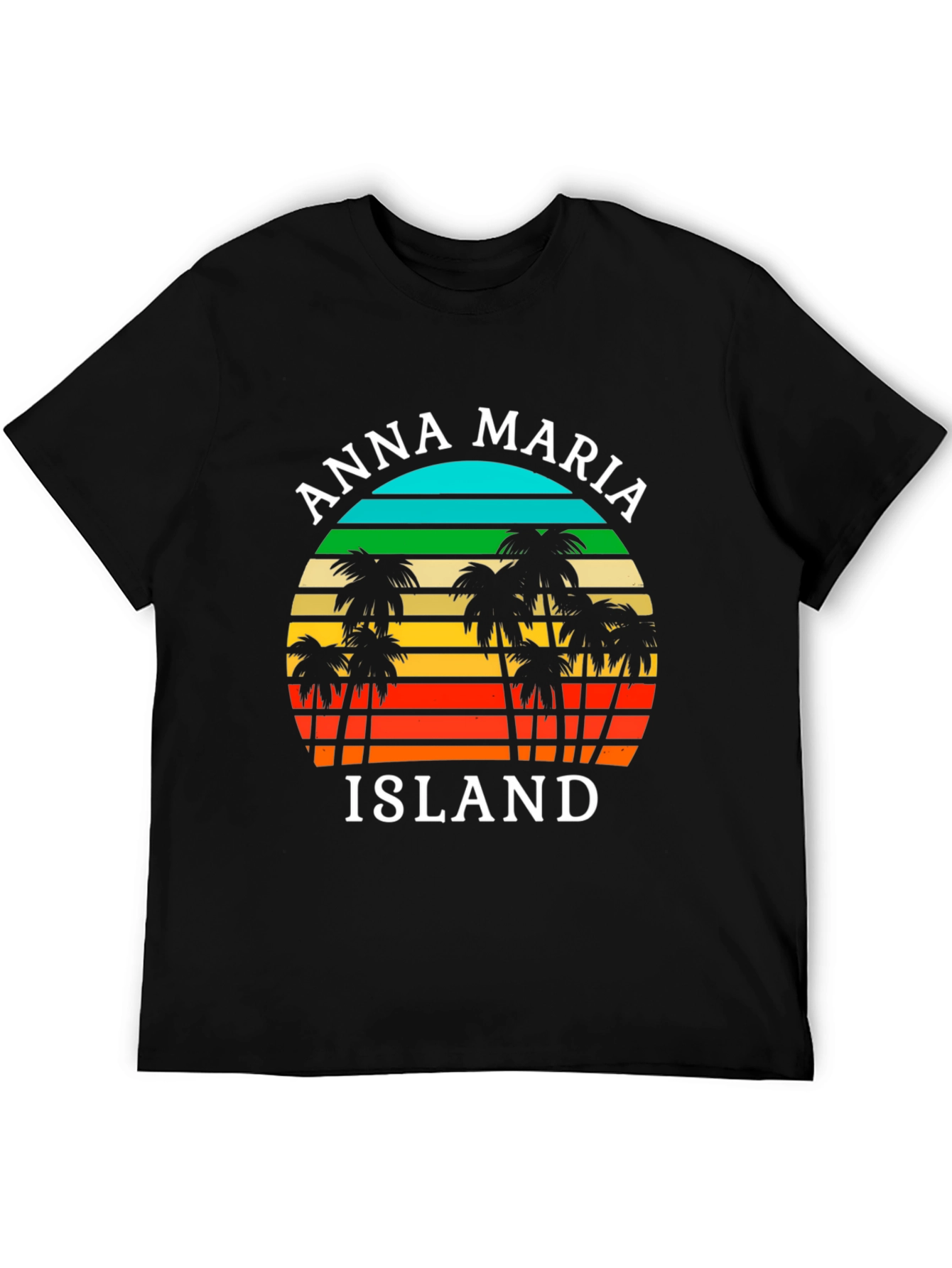 Anna Maria Island T-Shirt Retro Palm Tree Design