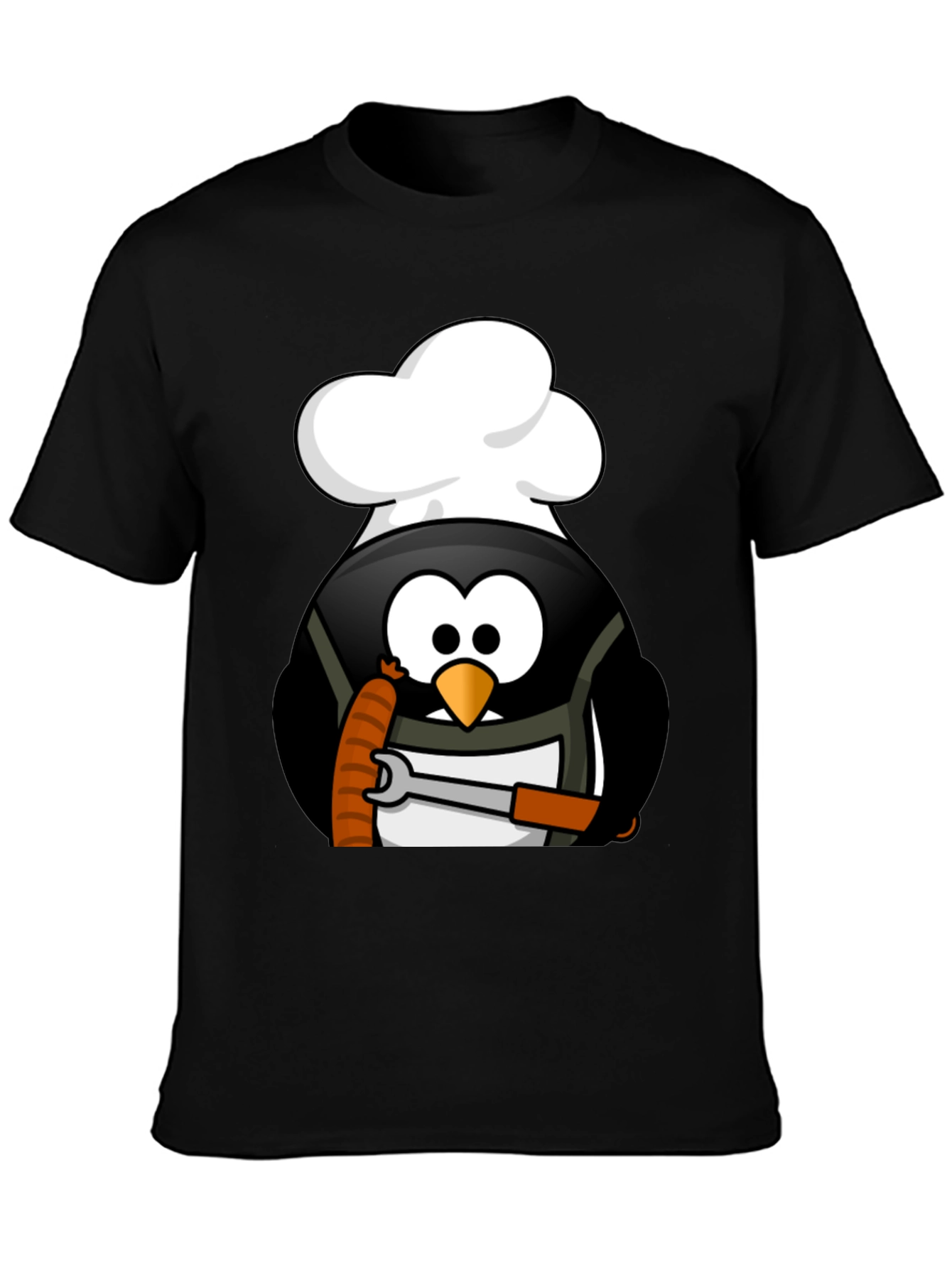 Chef Penguin Wrench T-Shirt - Black