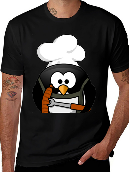 Chef Penguin Wrench T-Shirt - Black