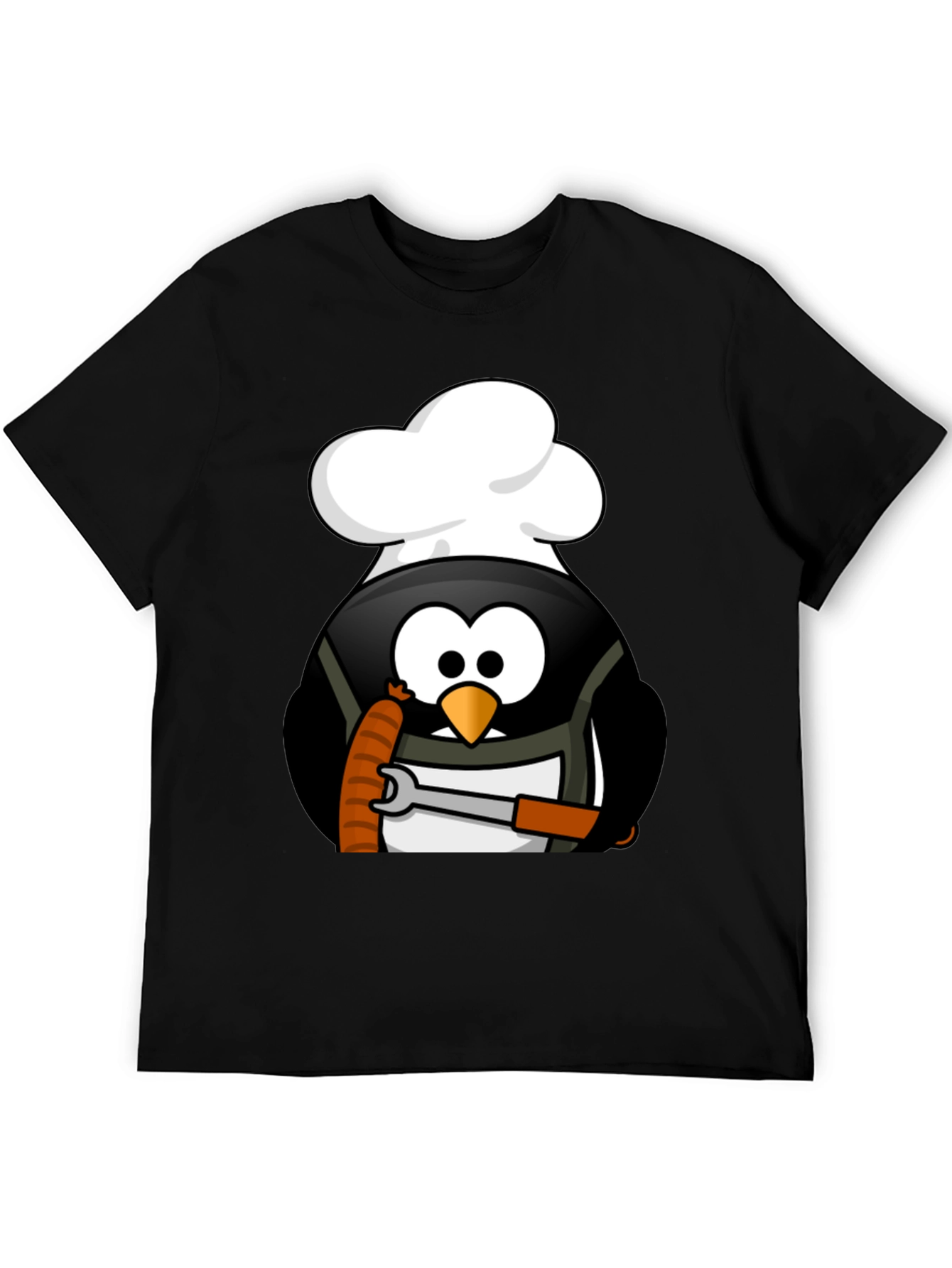 Chef Penguin Wrench T-Shirt - Black