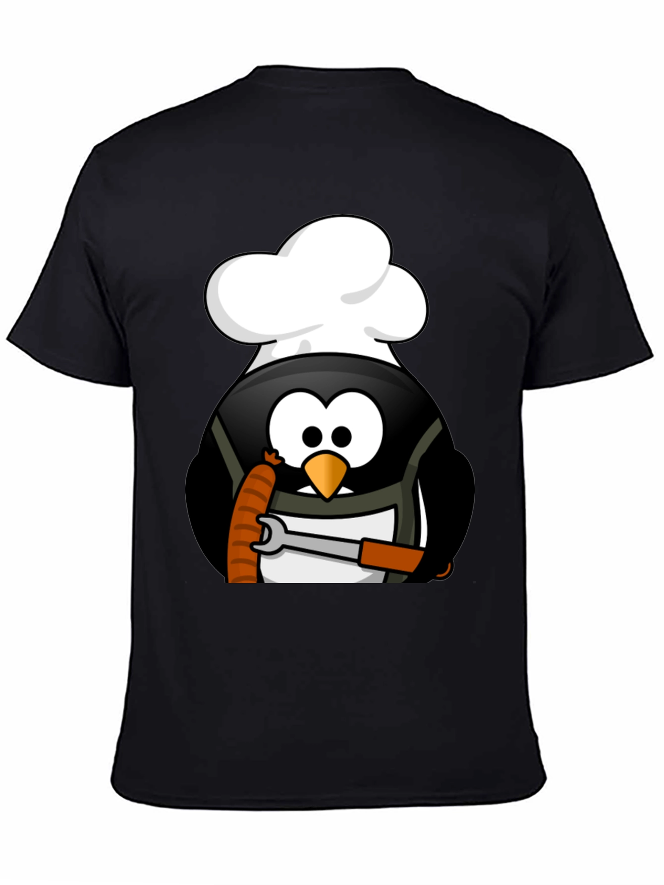 Chef Penguin Wrench T-Shirt - Black