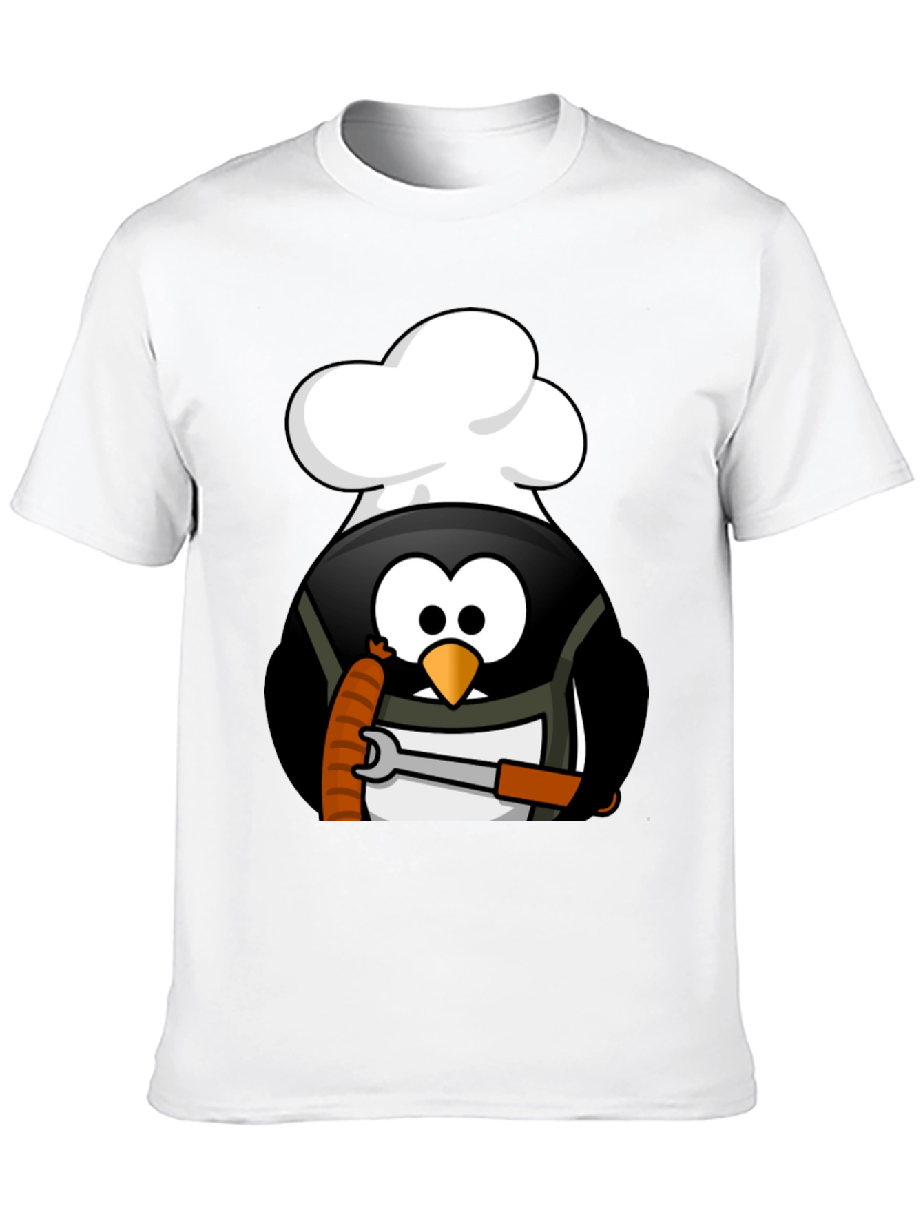 Chef Penguin Wrench T-Shirt - Black