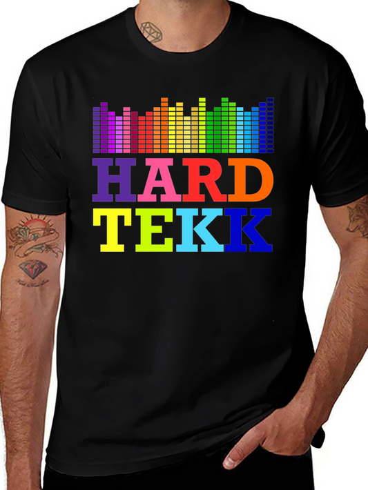 Hard Tekk Rainbow Graphic T-Shirt - EDM Music Festival Rave Wear