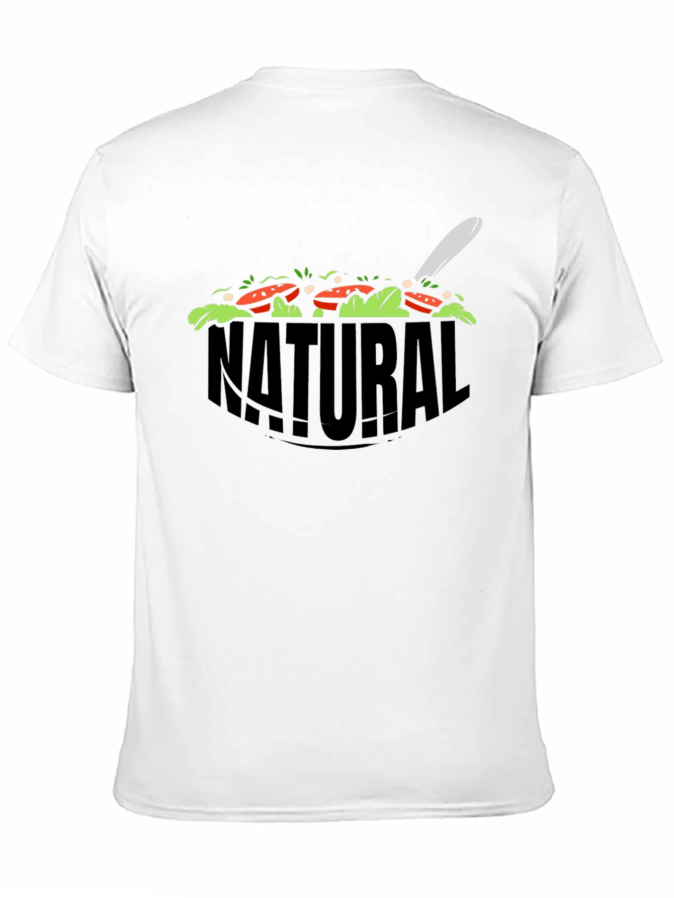Natural Salad Graphic T-Shirt - Black