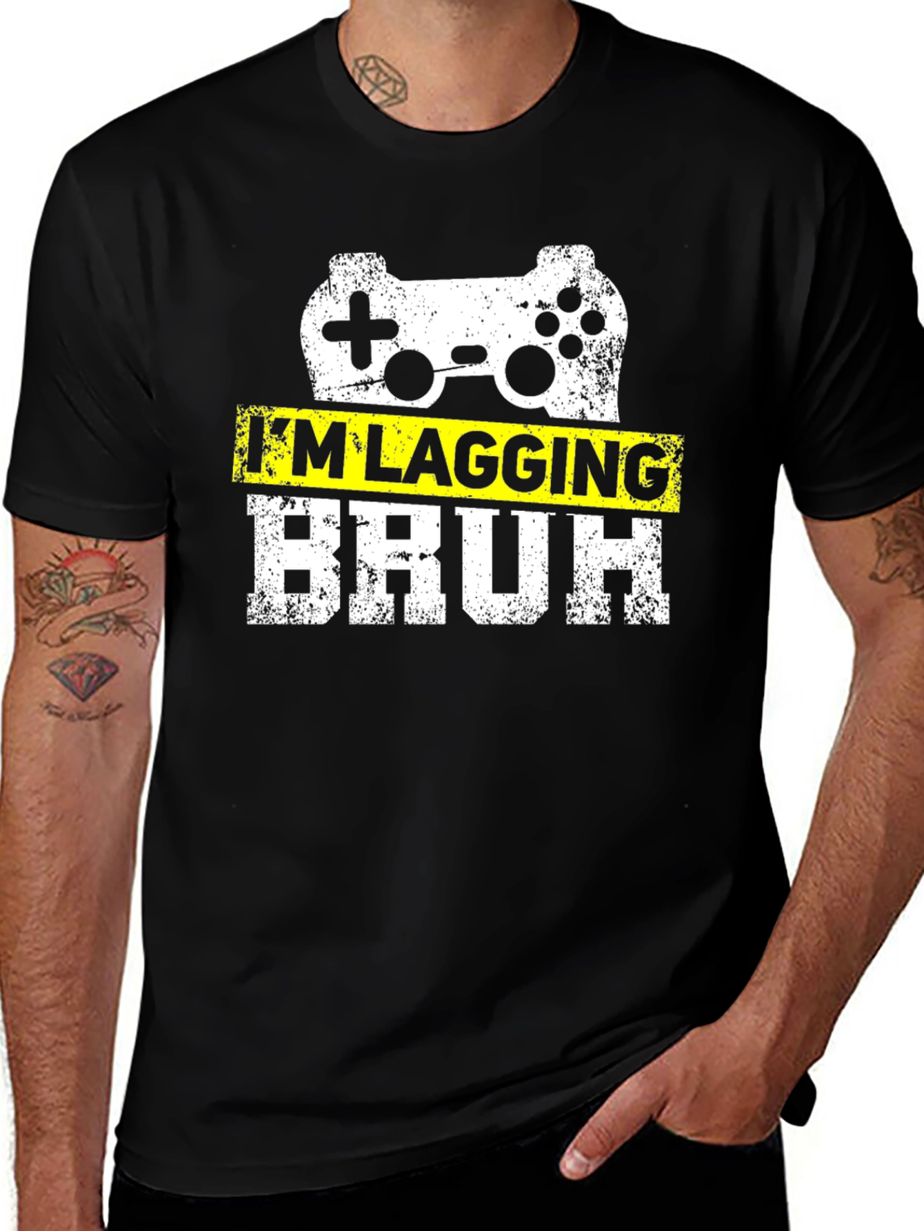 Im Lagging Bruh Funny Gamer T-Shirt