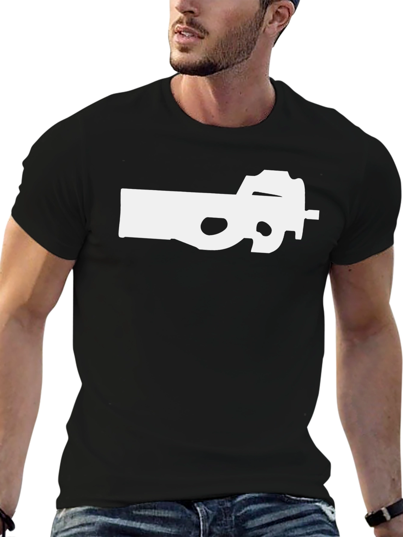 Black P90 Graphic T-Shirt