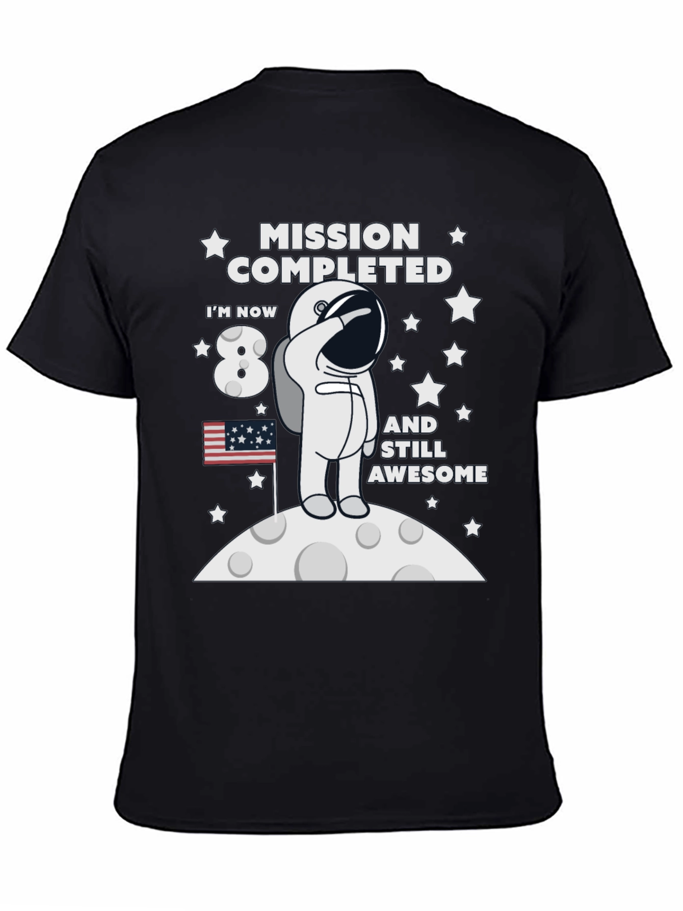 Mission Completed 8th Birthday Astronaut T-Shirt