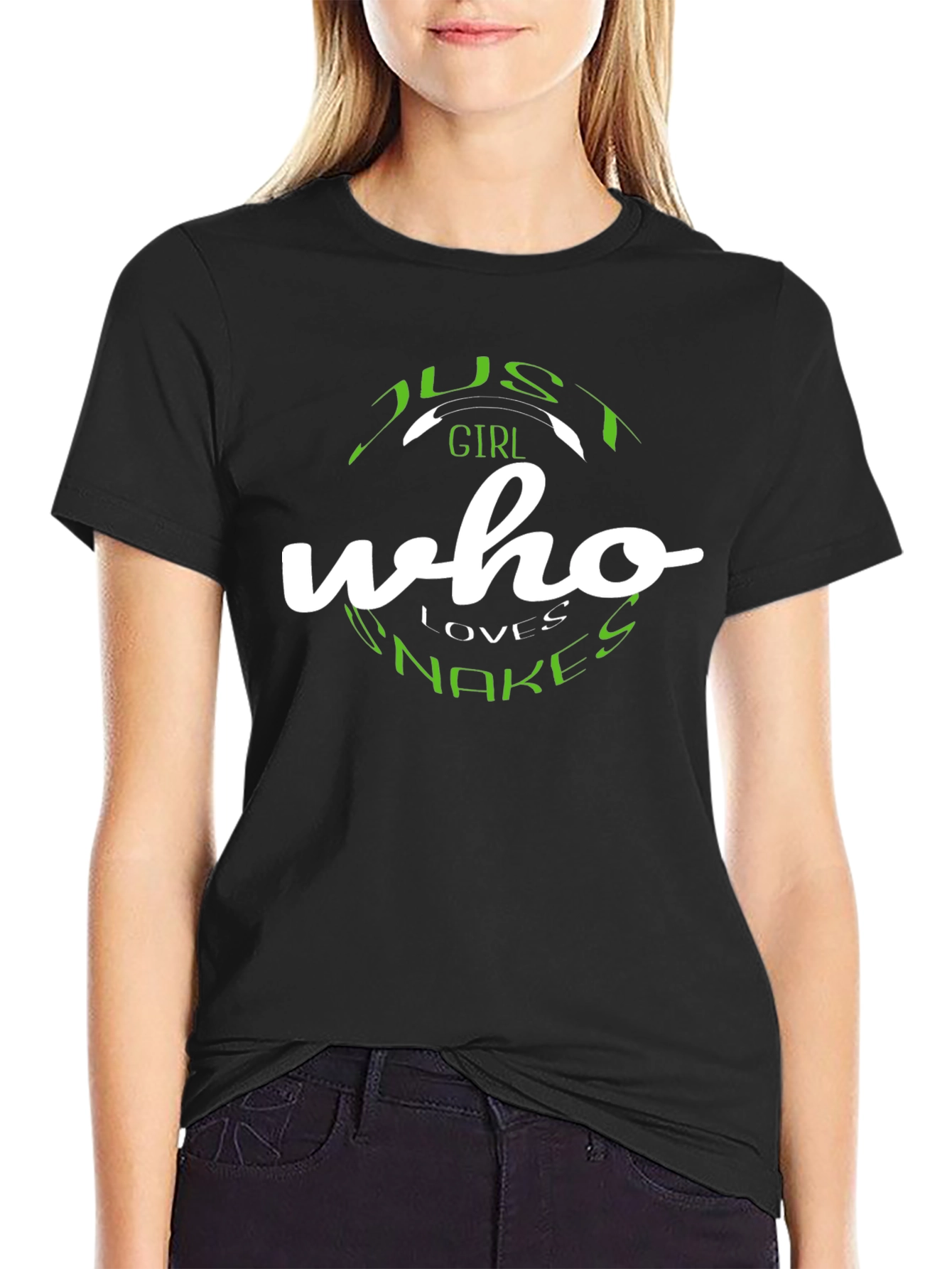 Just A Girl Who Loves Snakes Graphic T-Shirt