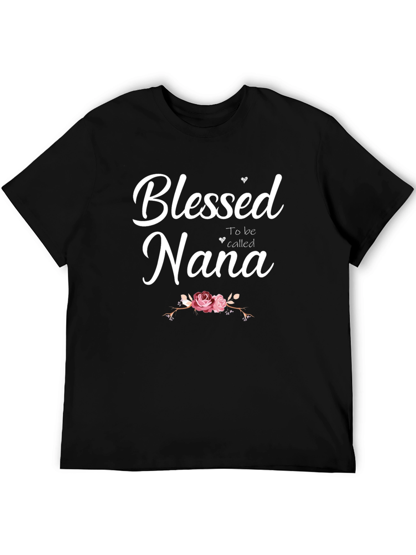 Blessed Nana Graphic Tee - Black T-Shirt