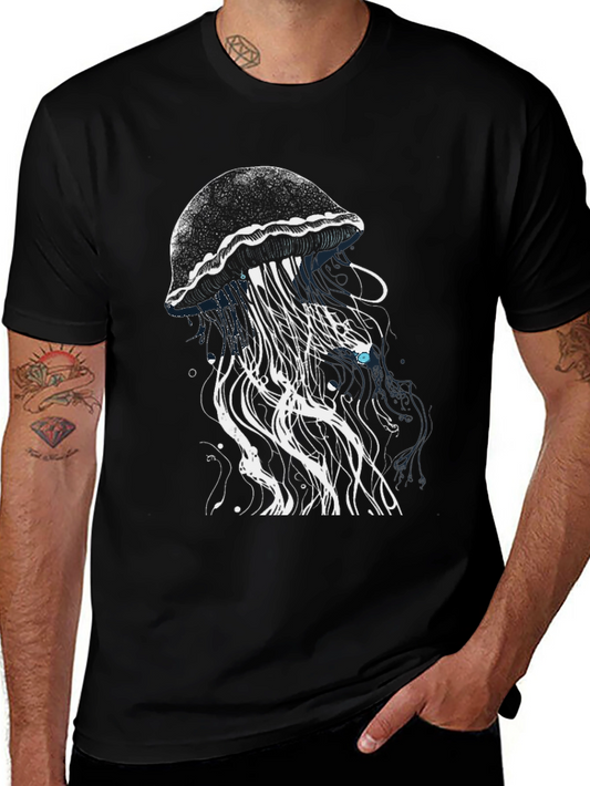 Jellyfish Graphic Black T-Shirt