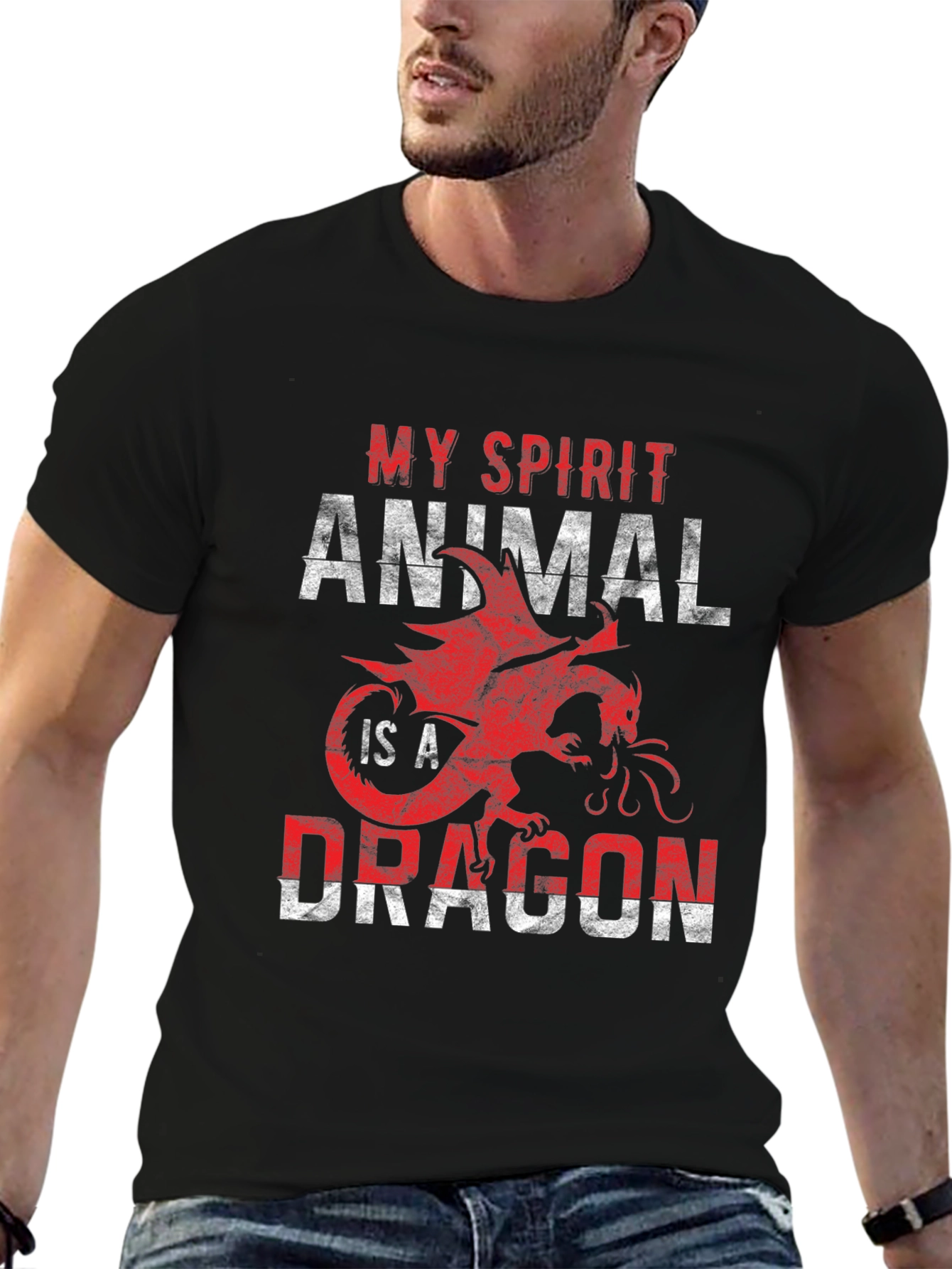 My Spirit Animal is a Dragon T-Shirt - Black