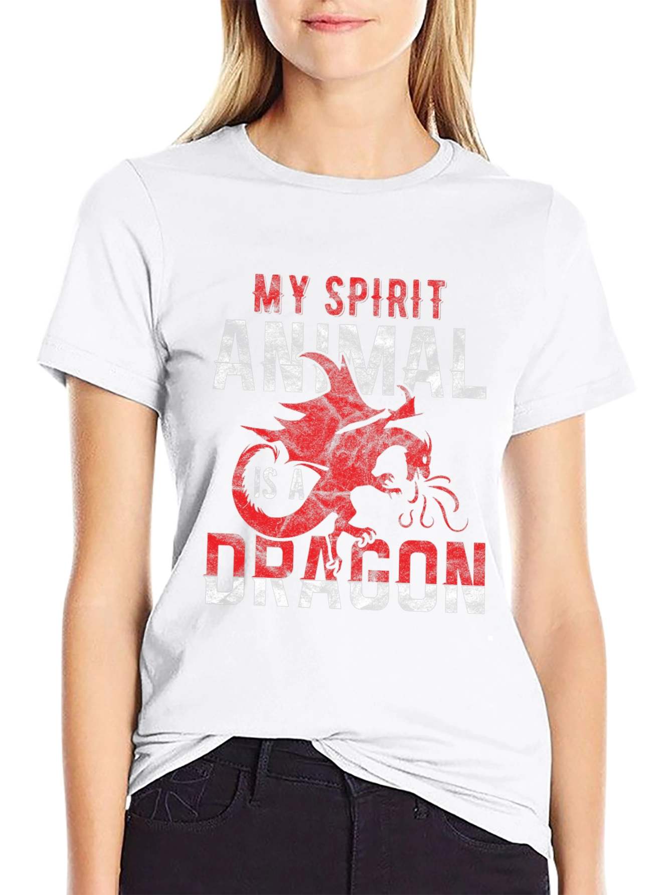 My Spirit Animal is a Dragon T-Shirt - Black