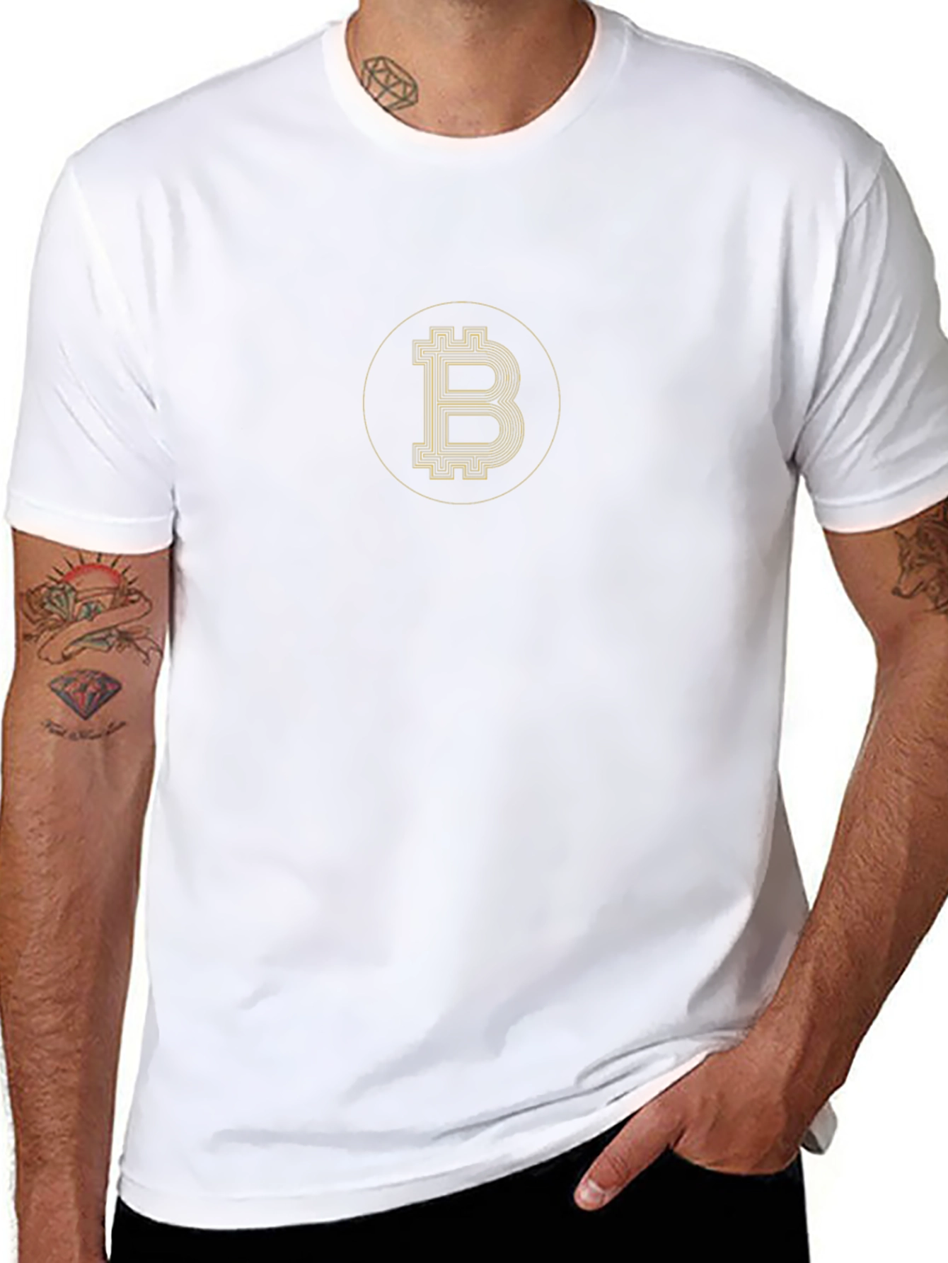 Bitcoin Logo Black T-Shirt | Crypto Currency Tee