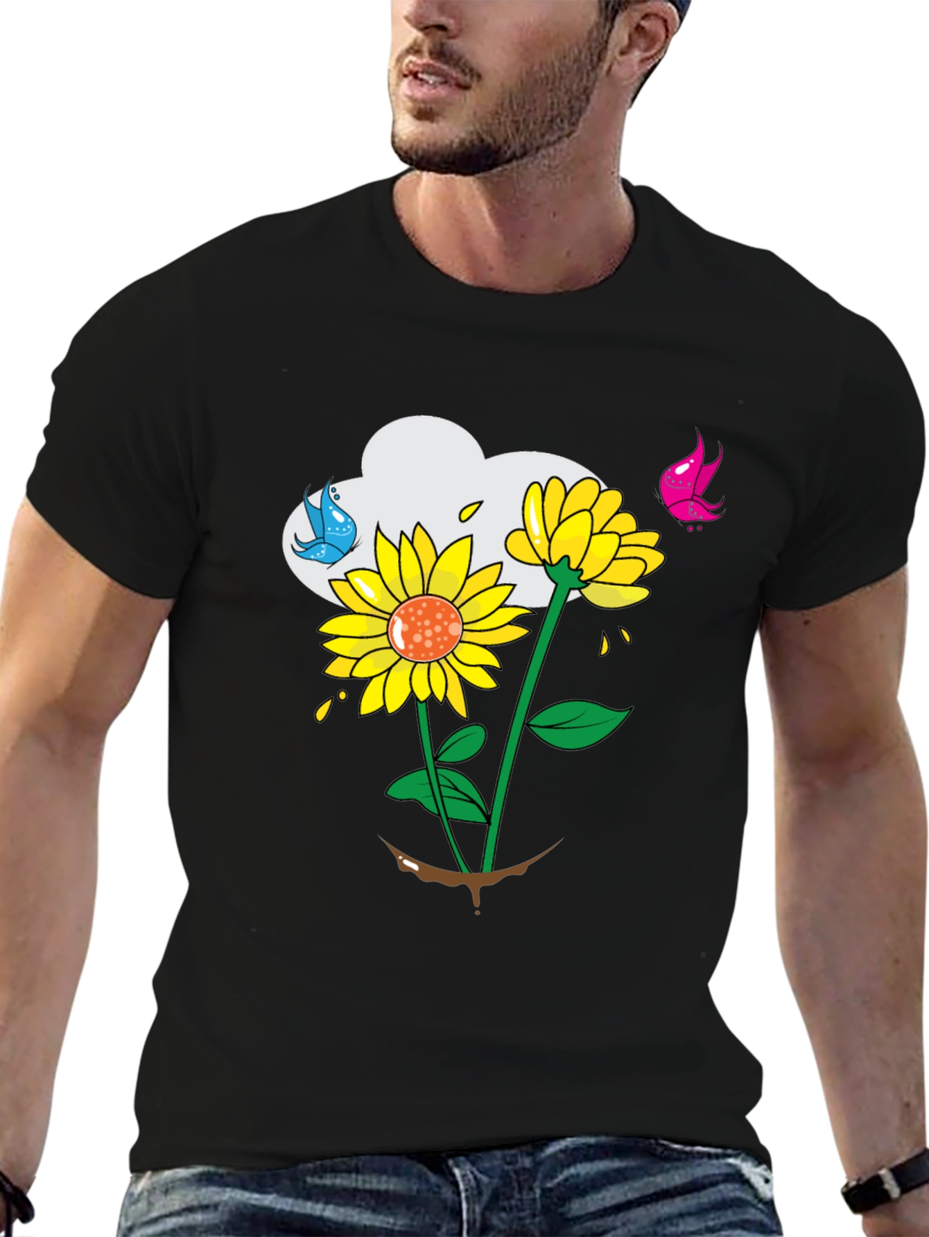 Sunflower Graphic Print Tee