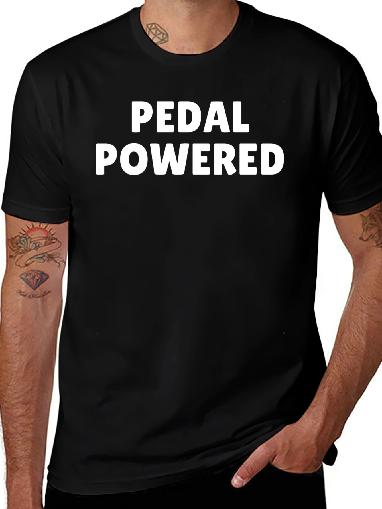 Pedal Powered Black T-Shirt