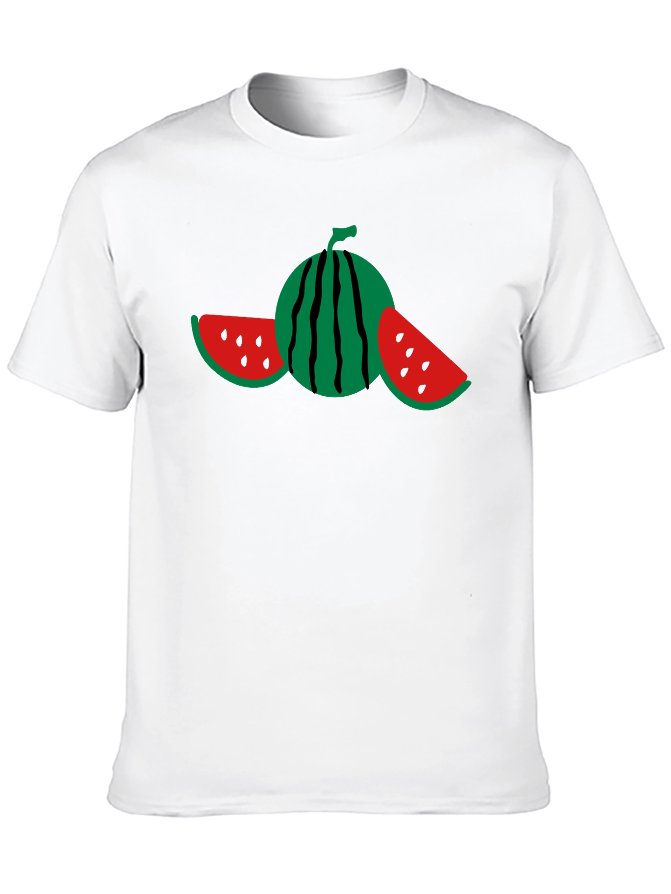 Watermelon Graphic Black T-Shirt