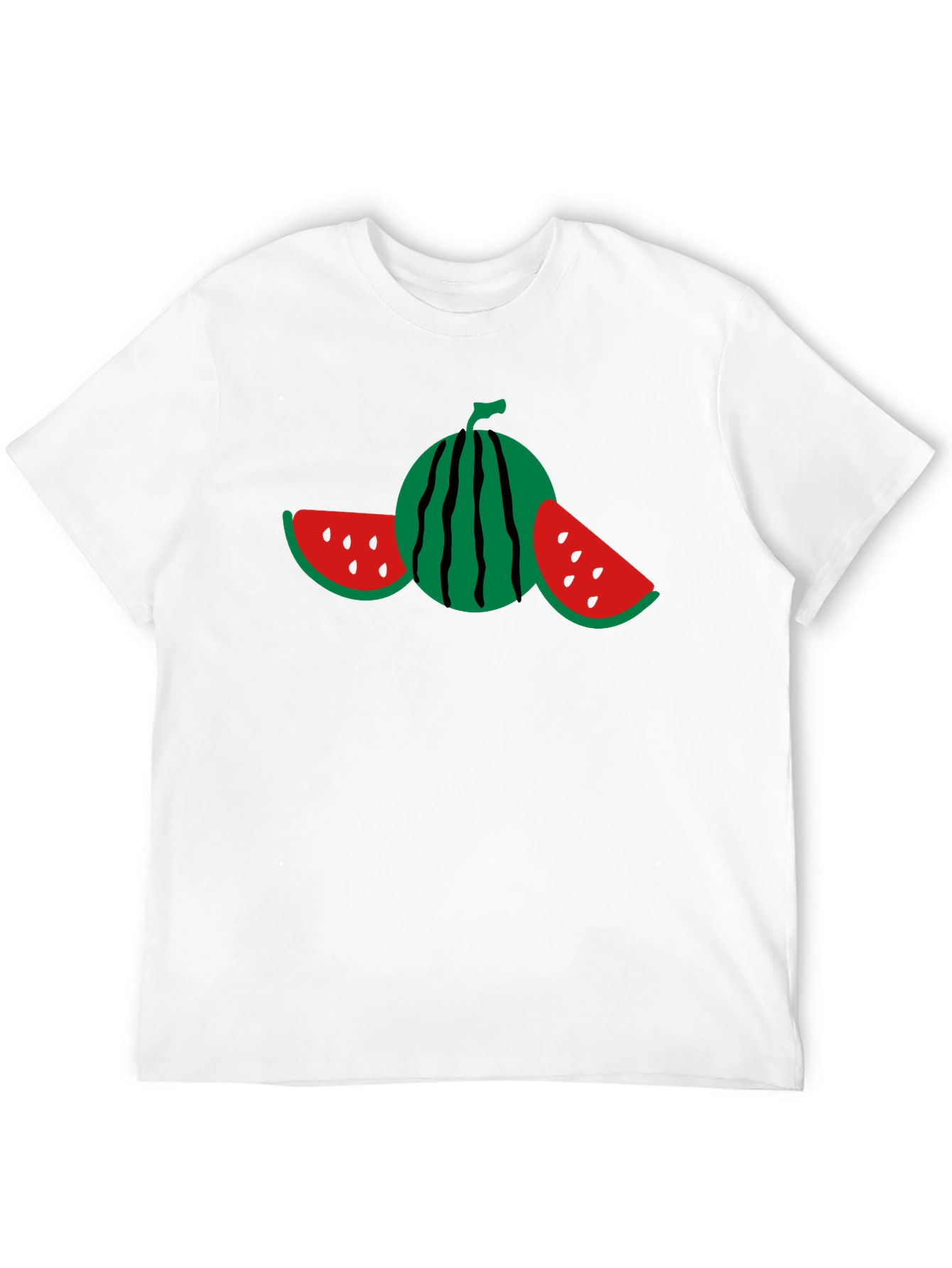 Watermelon Graphic Black T-Shirt