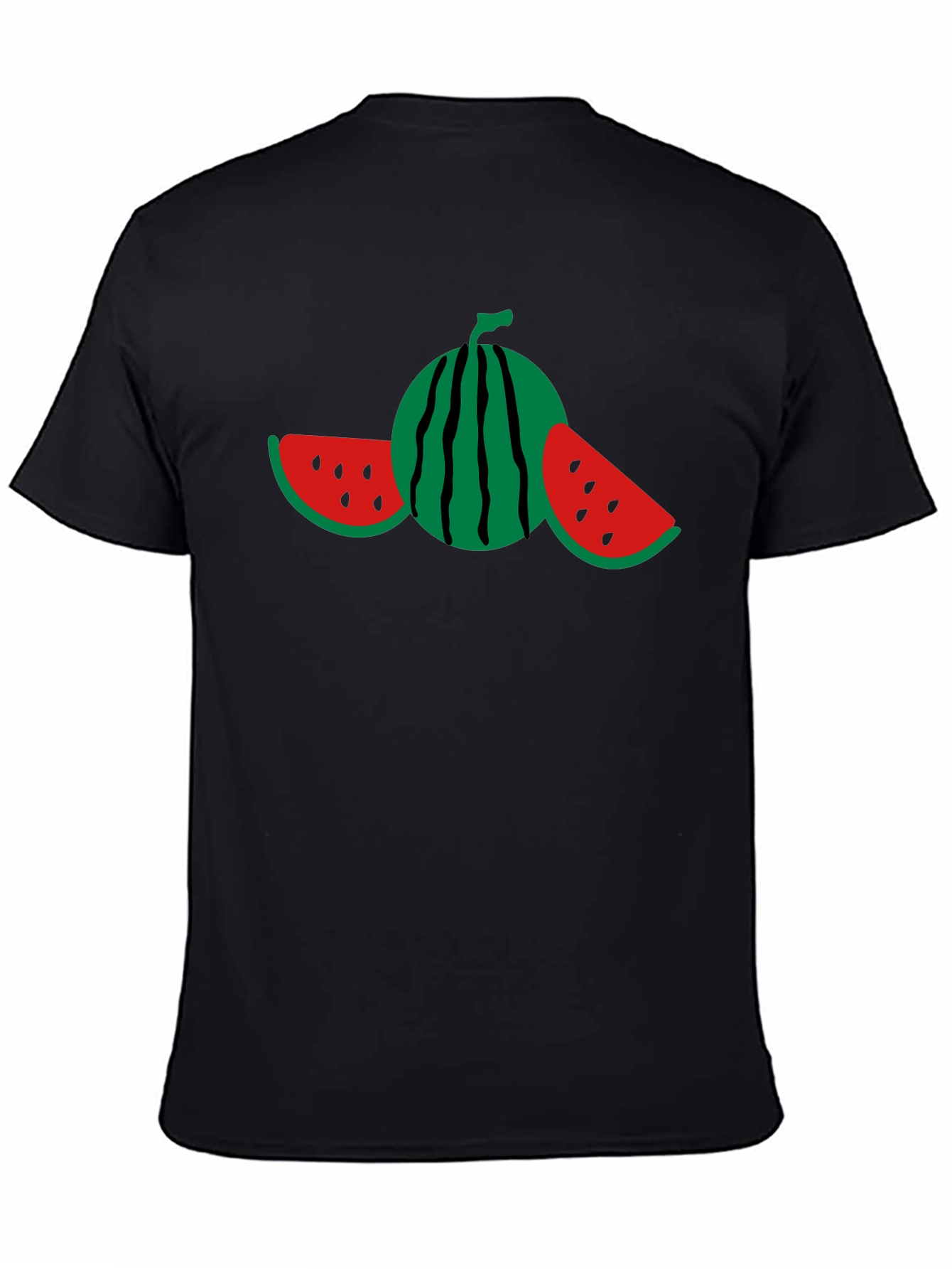 Watermelon Graphic Black T-Shirt