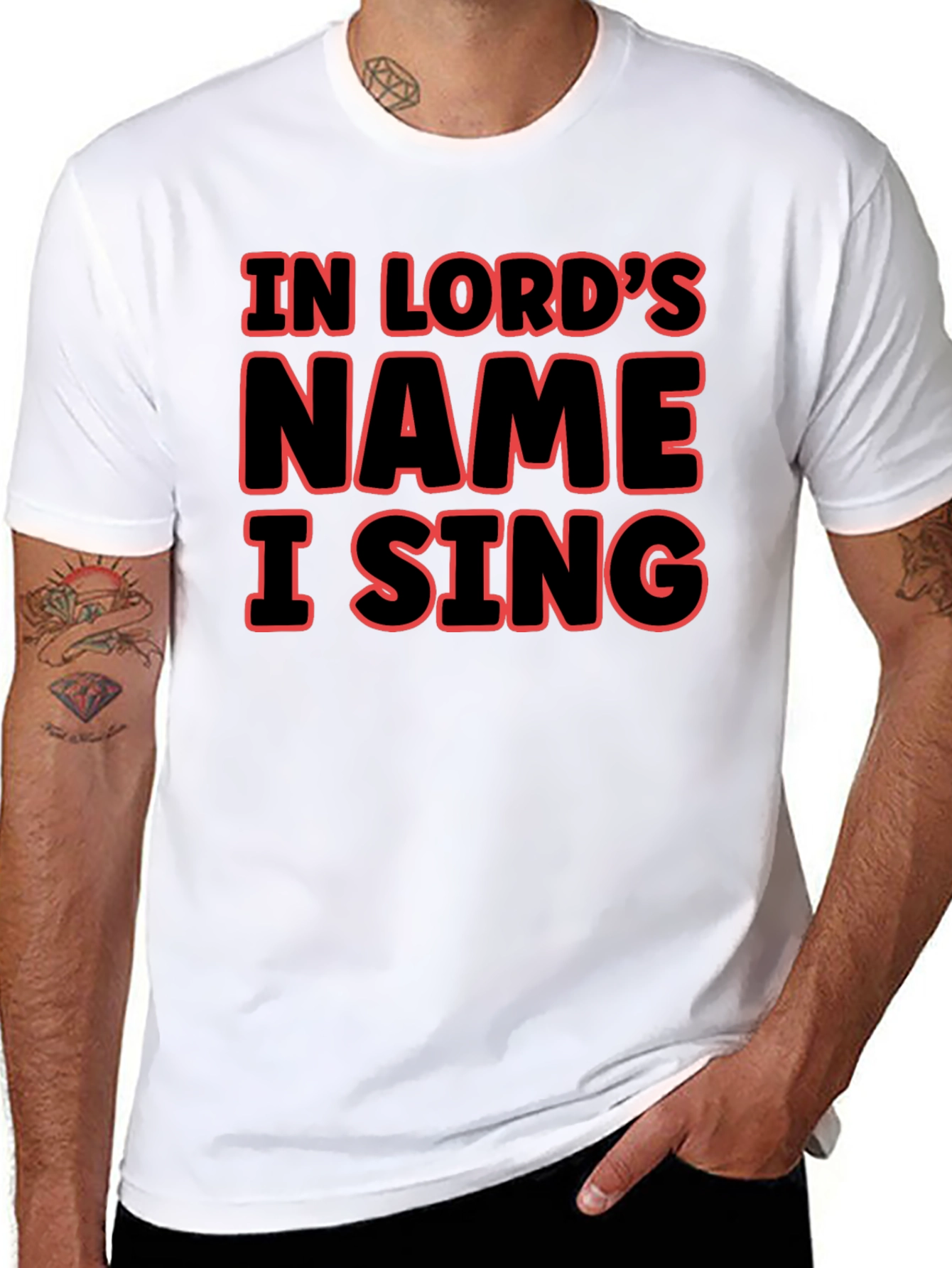 In Lords Name I Sing Graphic T-Shirt