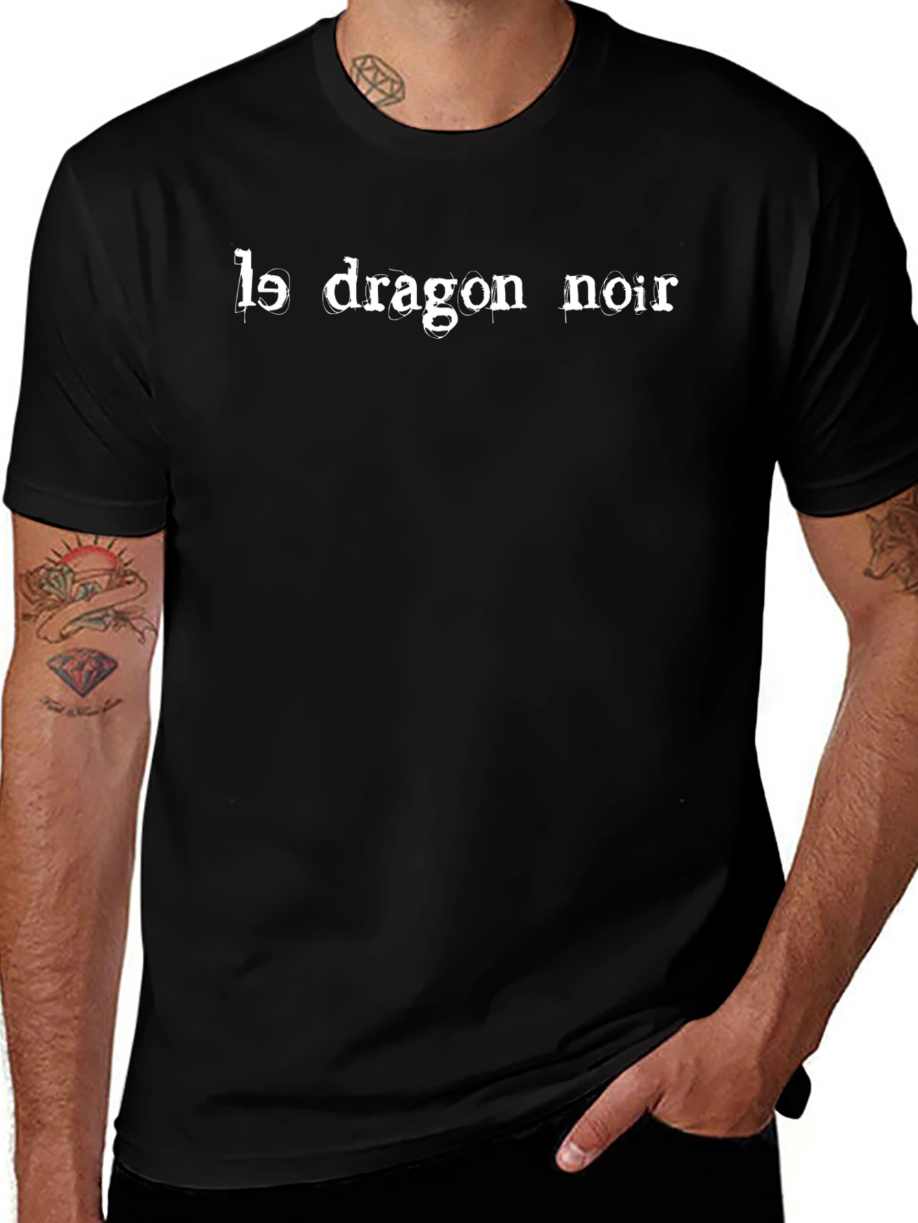 Le Dragon Noir T-Shirt - Black Tee