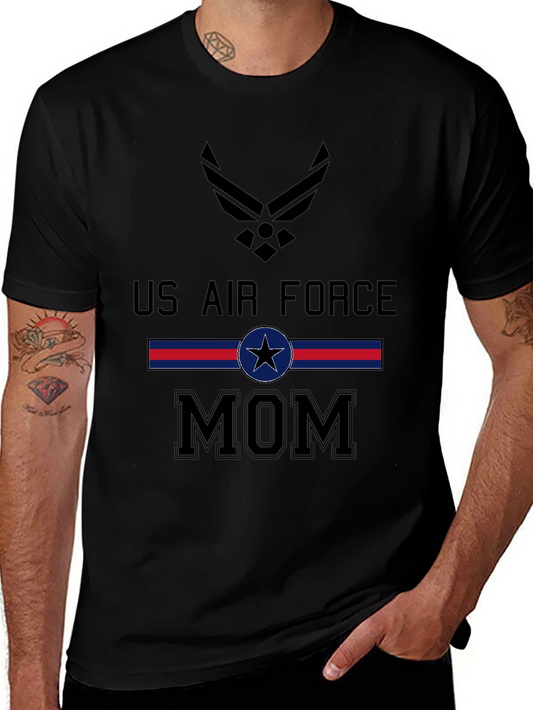 US Air Force Mom Graphic T-Shirt
