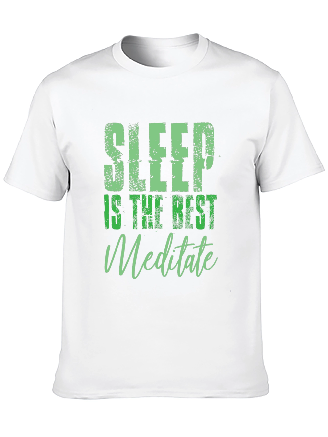 Sleep is the Best Meditate Black Graphic Tee
