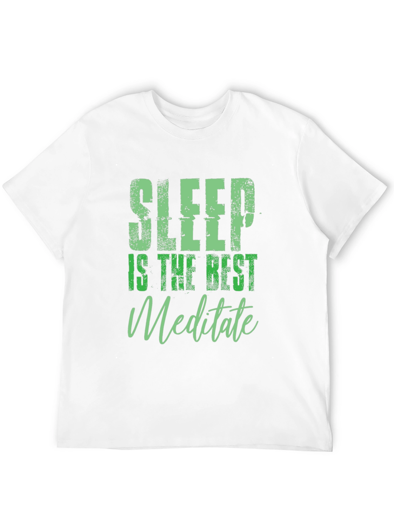 Sleep is the Best Meditate Black Graphic Tee