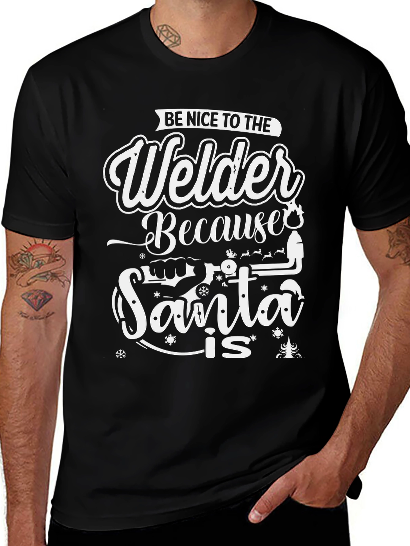 Welder Santa is T-Shirt