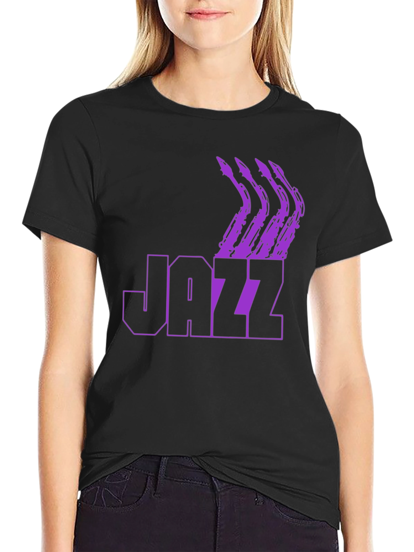 Jazz Saxophone Graphic T-Shirt - Music Lover Tee