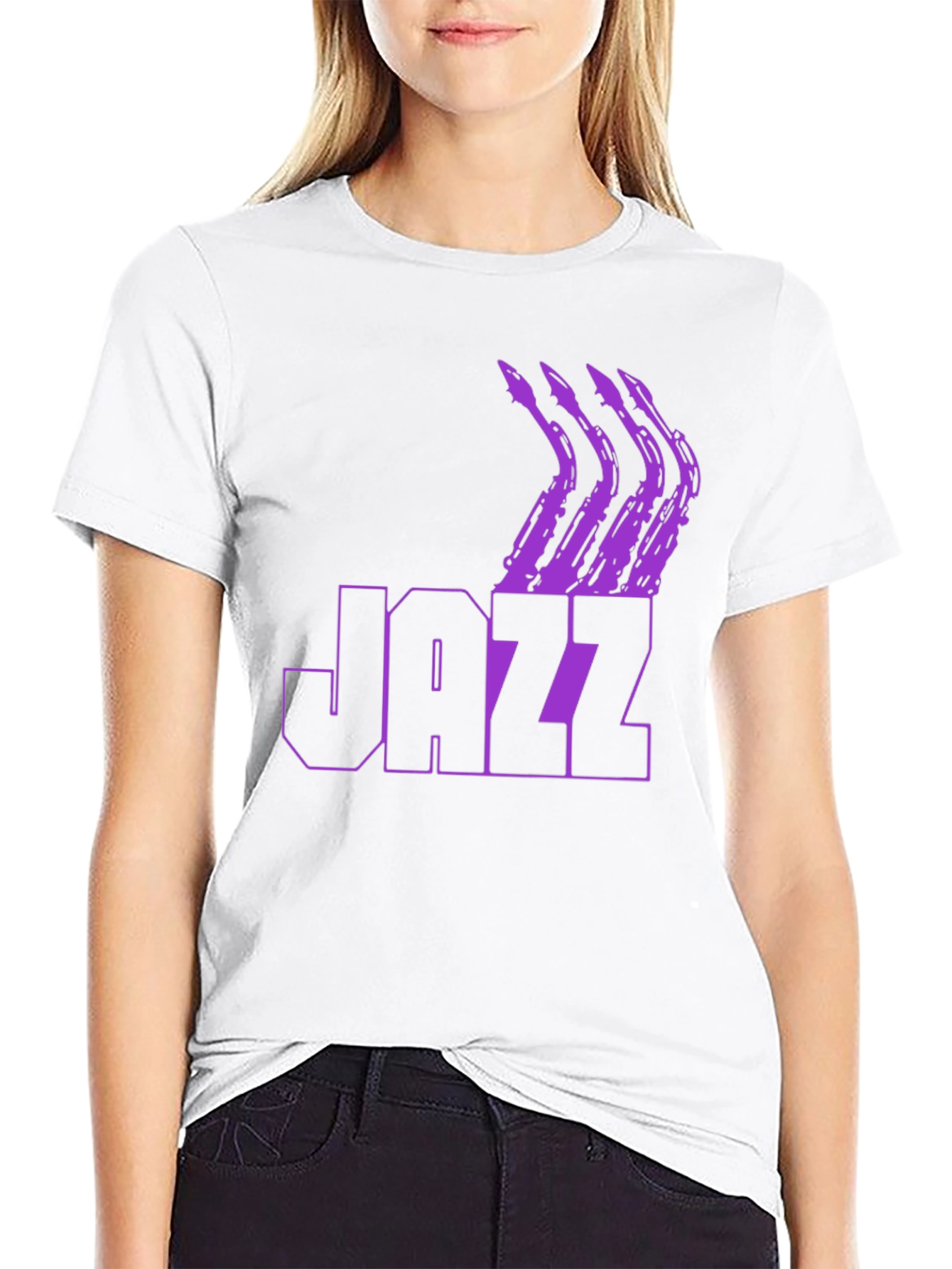Jazz Saxophone Graphic T-Shirt - Music Lover Tee