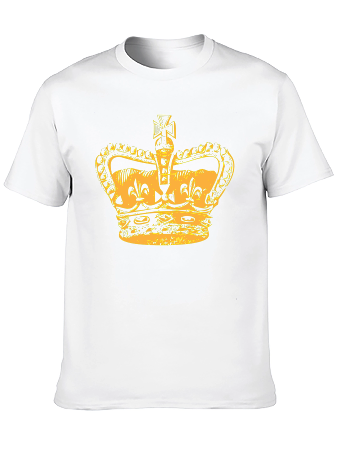 Crown Graphic Tee - Stylish Mens Black T-Shirt