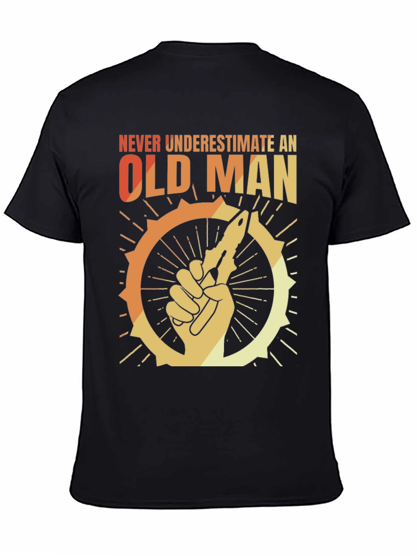 Never Underestimate an Old Man Graphic T-Shirt